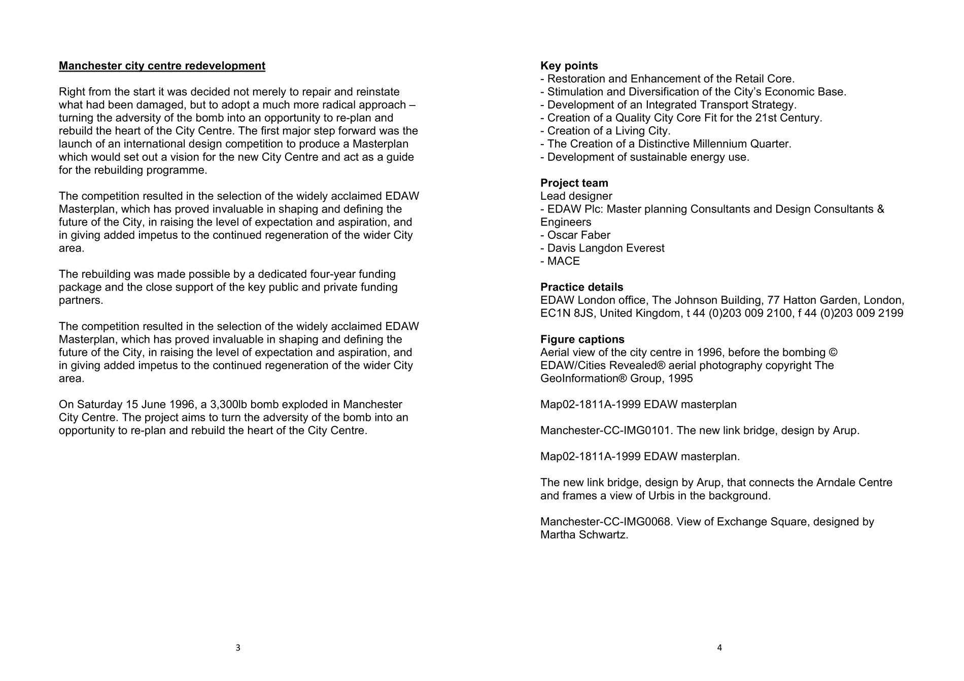 Image of an inside spread of the original content from the client, shows 2 A4 pages of black default text in a typical generic Microsoft Word layout